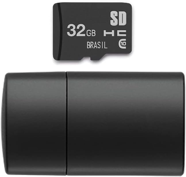 Pen Drive 2 em 1 Leitor USB + Cartão de Memória Classe 10 32GB Preto Multi - MC163