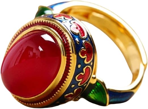 Anel Feminino Ajustável Pedra Cornalina "Natural Fire" – Energia, Criatividade e Equilíbrio Emocional – Aço Inoxidável – Estilo Boho e Espiritual