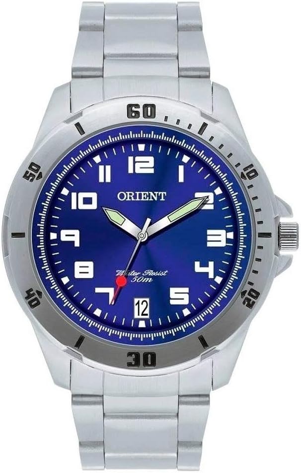 Relógio Orient Masculino Analógico Prateado MGSS1155A