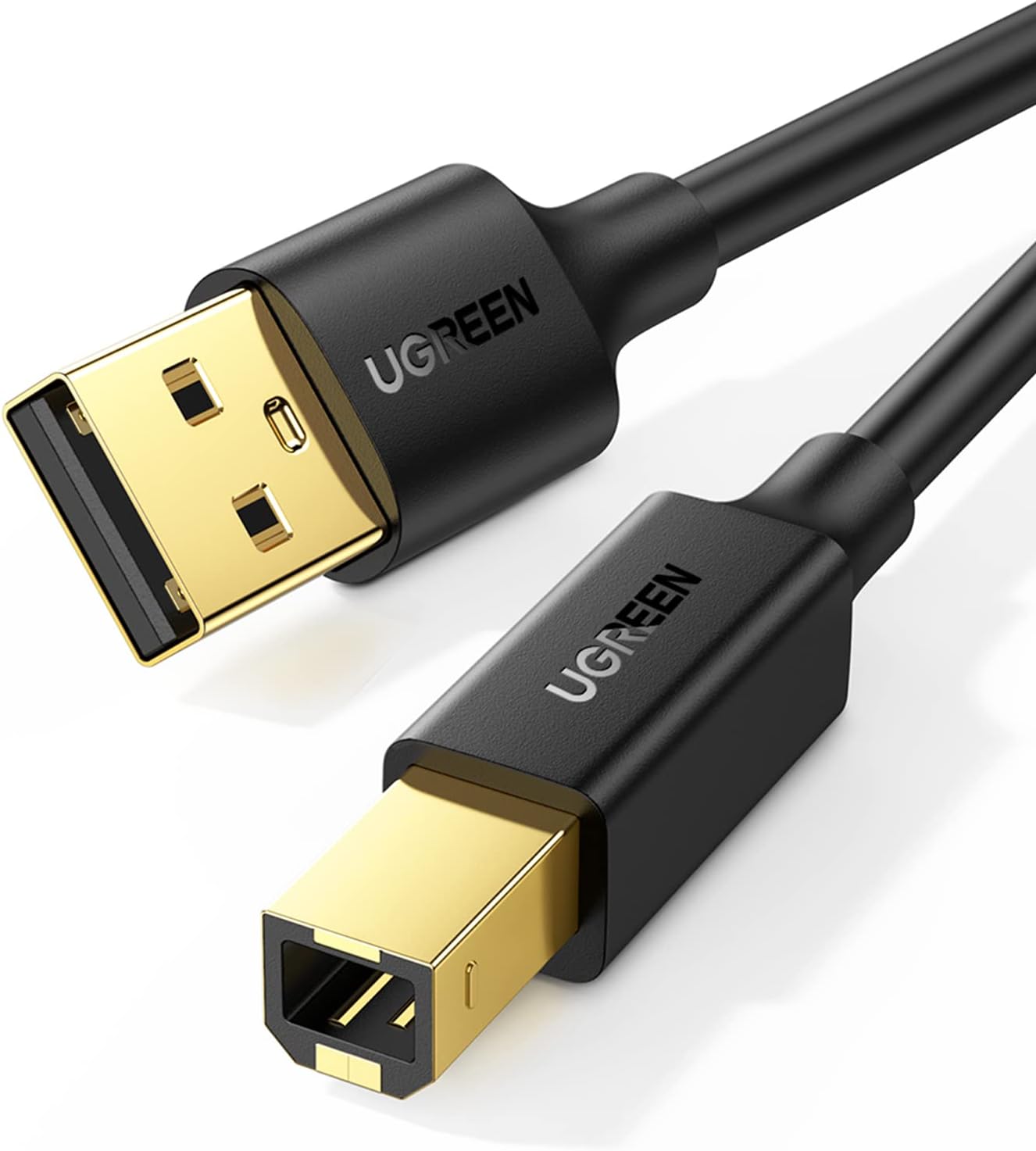 Cabo de impressora USB - cabo USB A para B, cabo 2.0 USB B Cabo de impressora de alta velocidade compatível com HP, Canon, Brother, Samsung, Dell, Epson, Lexmark, Xerox, Piano