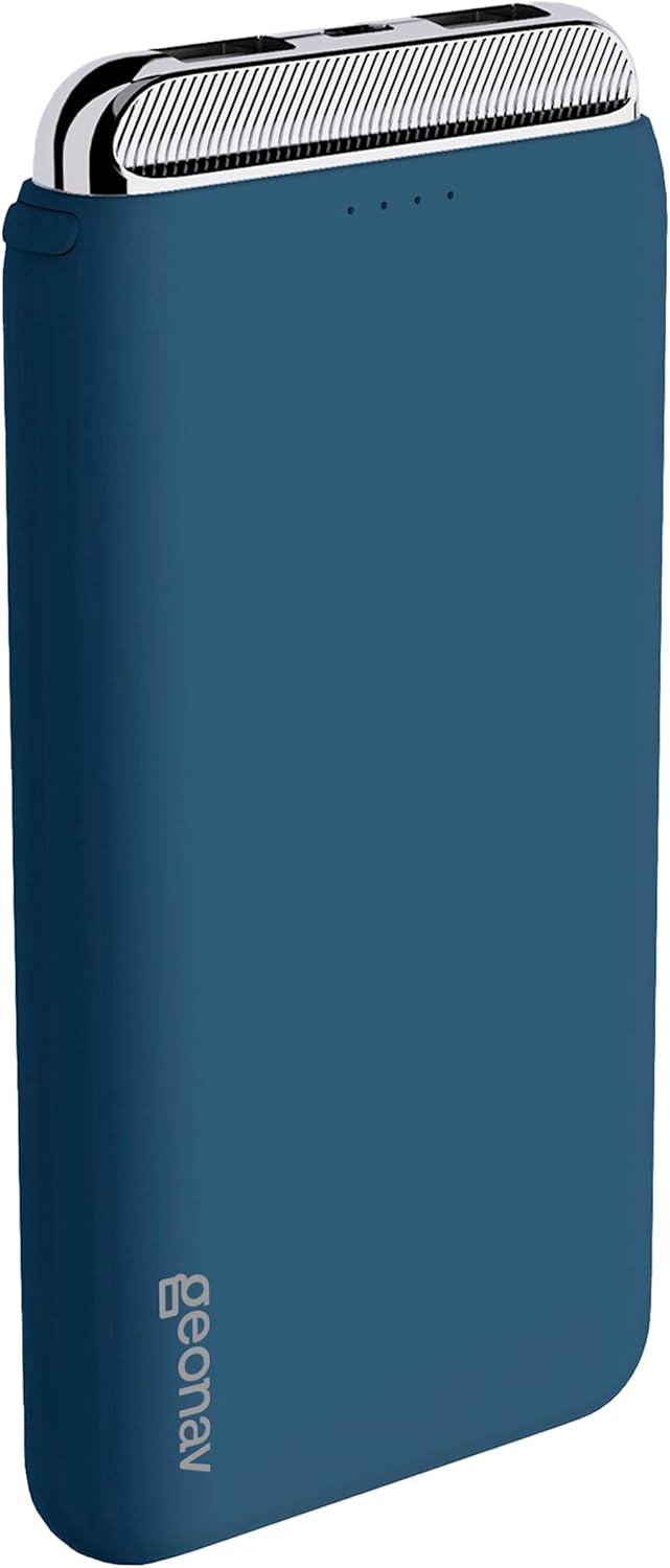 Power Bank, Carregador Portátil Universal 12.000 mAh, 2 Saídas USB + 1 Saída USB-C, PB12KMB, Azul Marinho