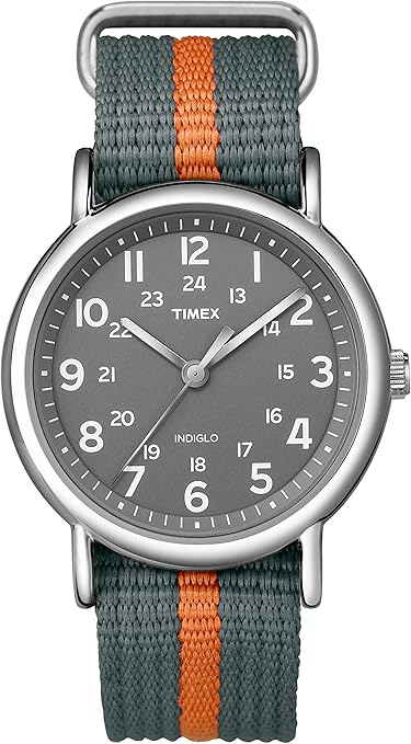 Timex Unissex T2N647 Weekender 38 mm Preto Nylon Slip