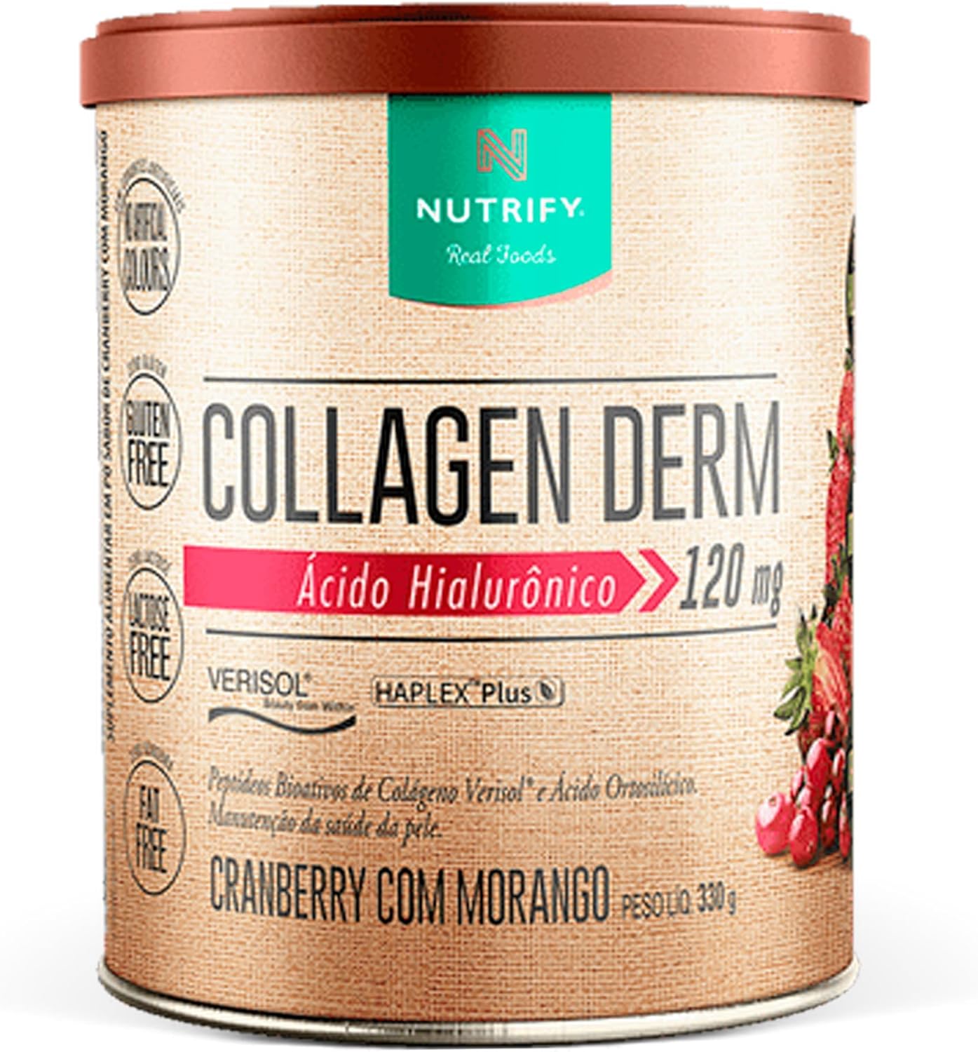 Nutrify Collagen Derm Cranberry Com Morango 330G